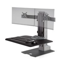 Winston Sit-Stand Desk dual monitor setup