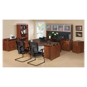 Ascent Office Suite cherry with cabnitry
