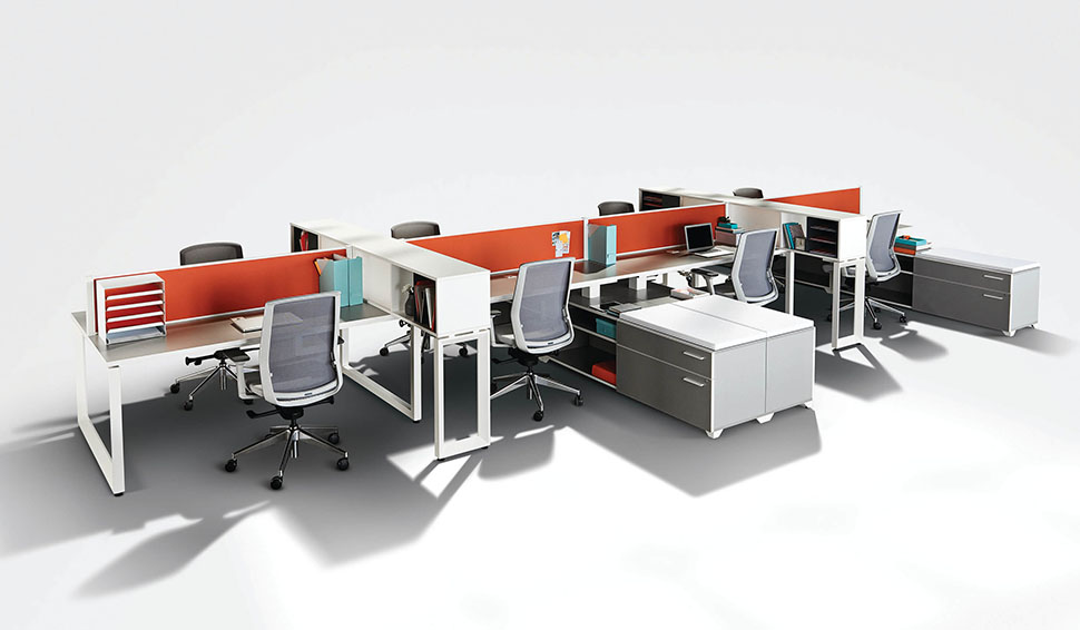 Cubicles Working Together 1