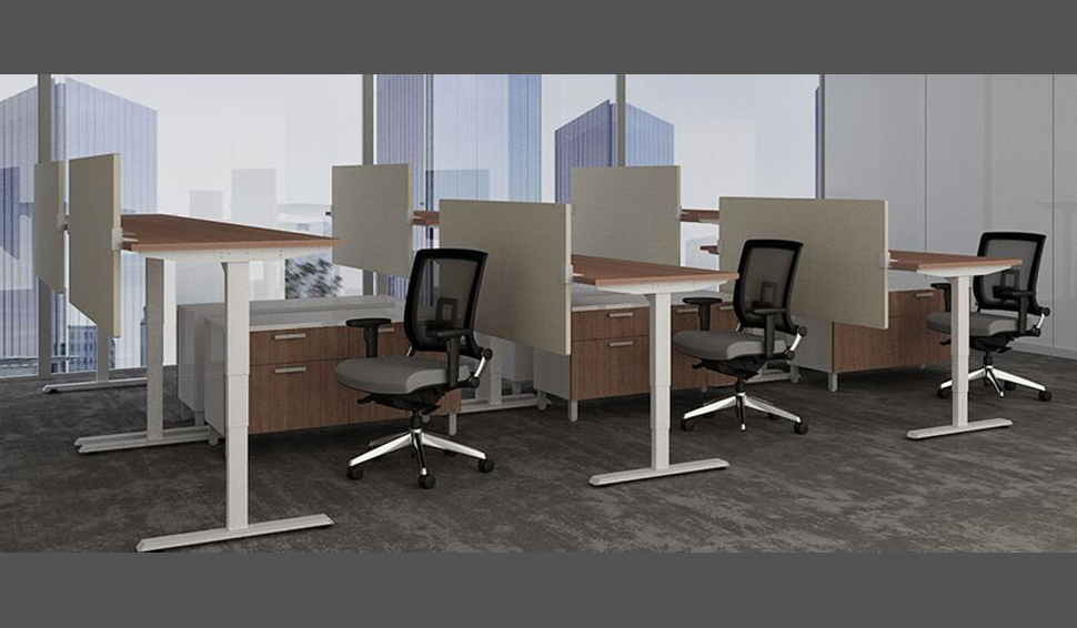 Sit Stand Desk Cubicle 1