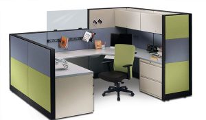 u shaped cubicle desk