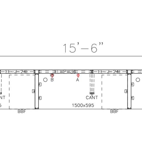 5'x2'x65" Run of 3 - Image 2