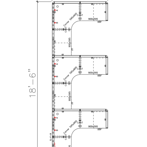6'x6'x53" Run of 3 - Image 2