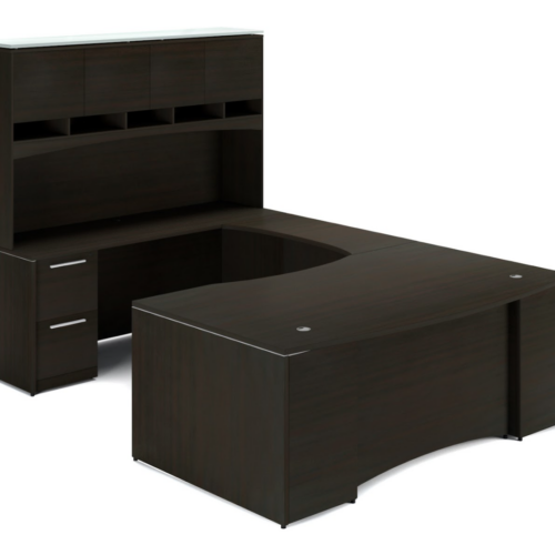 U-Shaped Desk with Storage  72 inch x 102 inch - Image 2