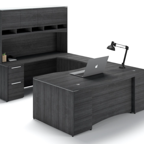 U-Shaped Desk with Storage  72 inch x 102 inch - Image 4