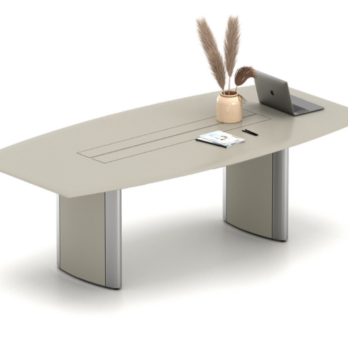 Boat Shape Powered Conference Table - Image 2