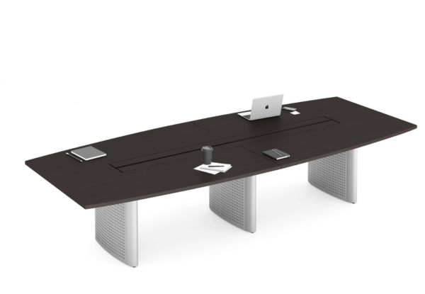 Boat Shape Powered Conference Table