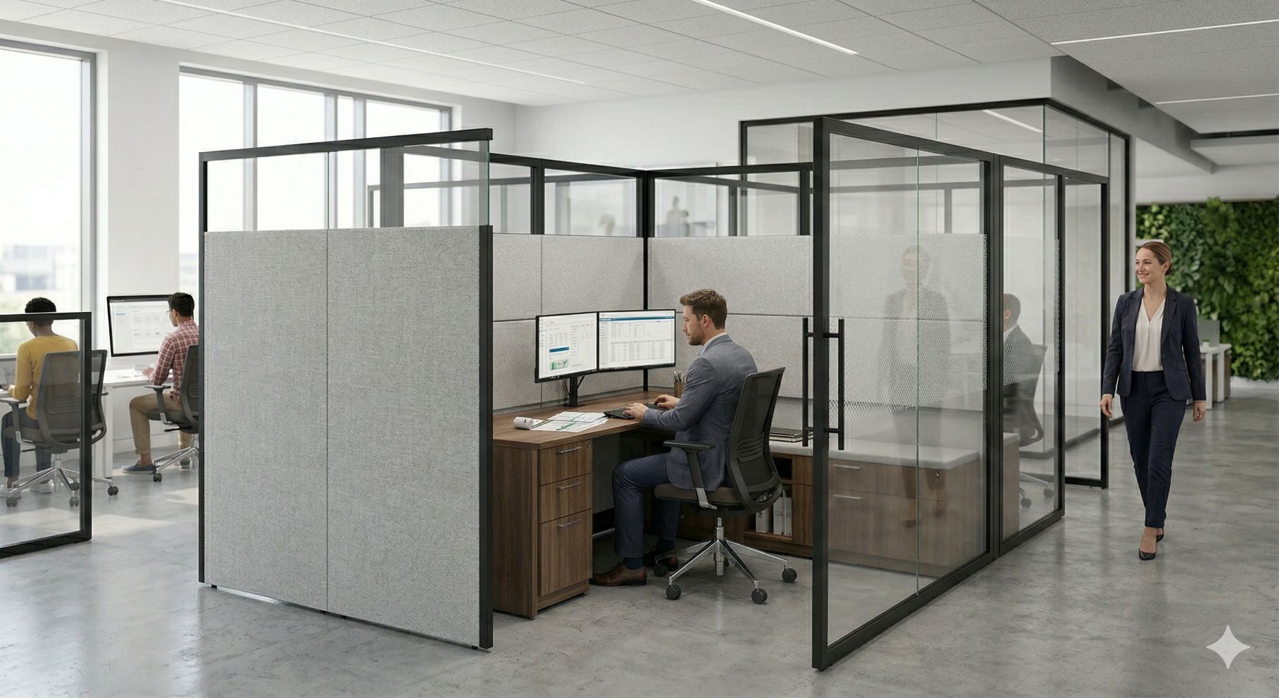 Integrated Glass Cubicles