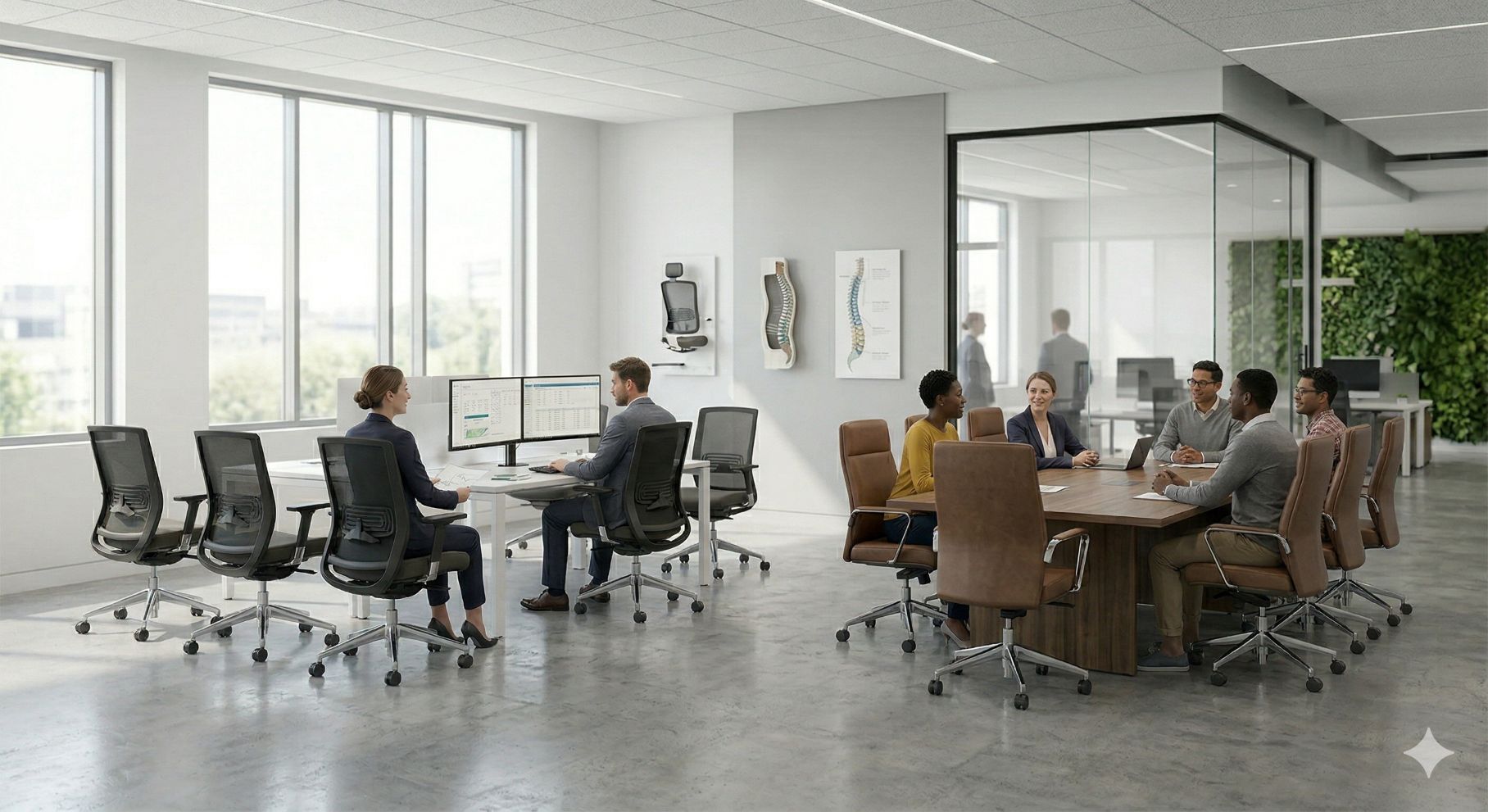 Professional-grade task chairs and conference seating