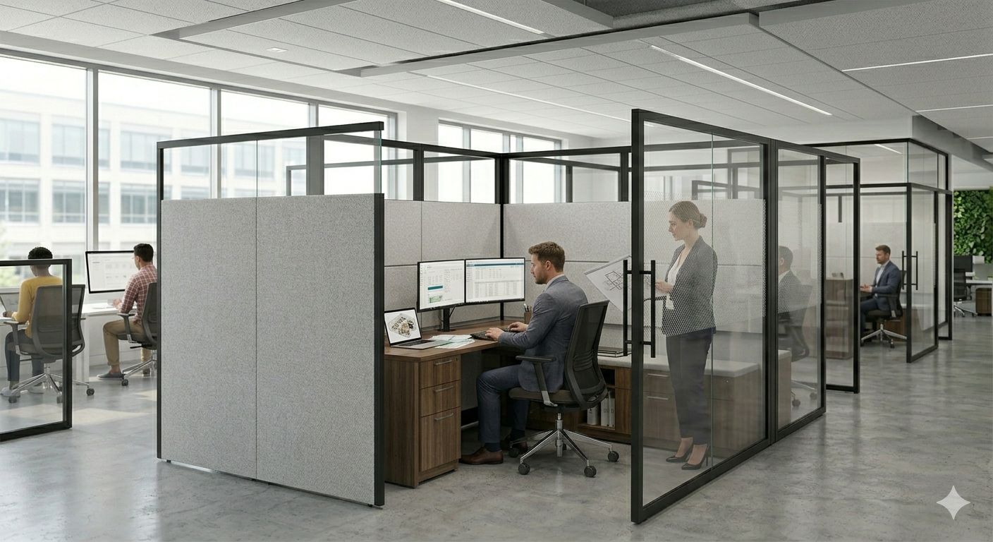 custom office cubicles