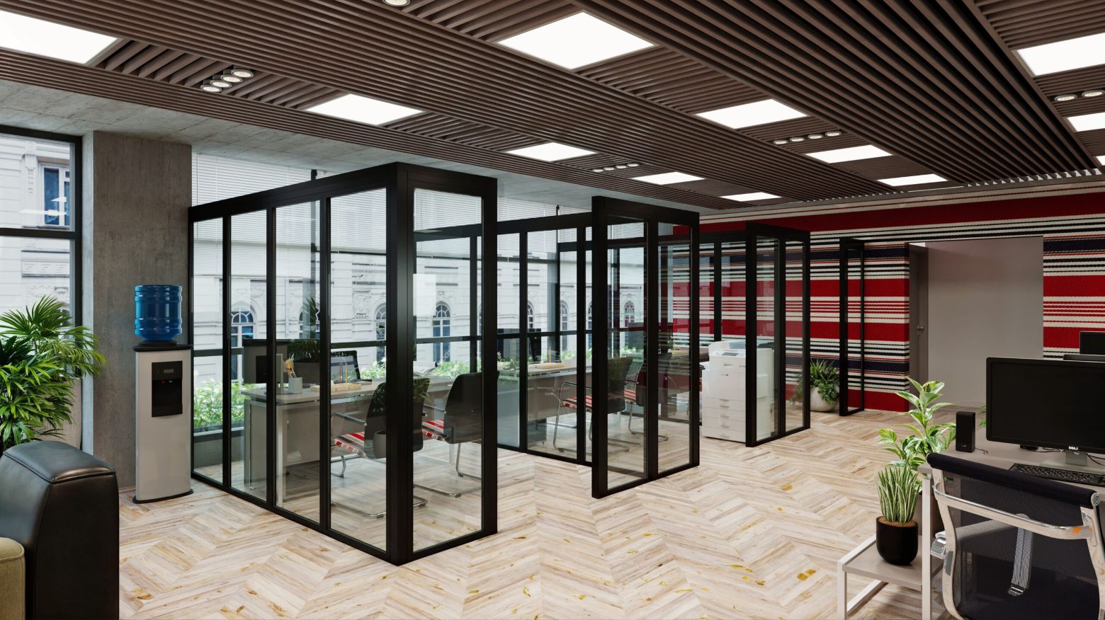 glass walls open glass walls open