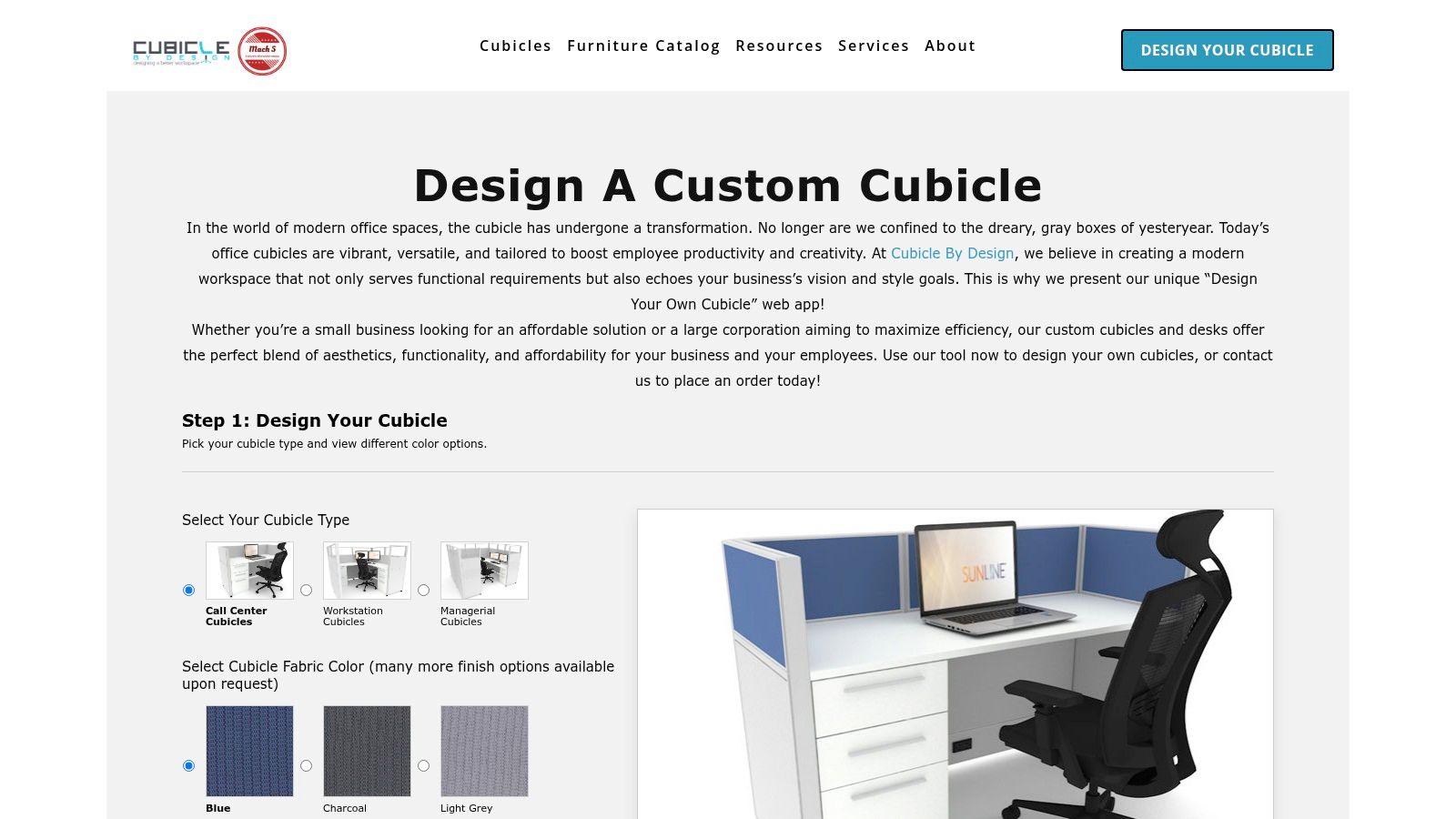 Screenshot from https://cubiclebydesign.com/cubicle-designer/