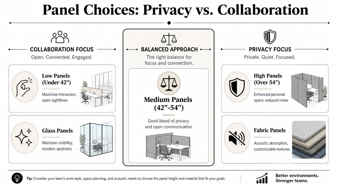 Balancing Privacy and Collaboration with Panel Choices
